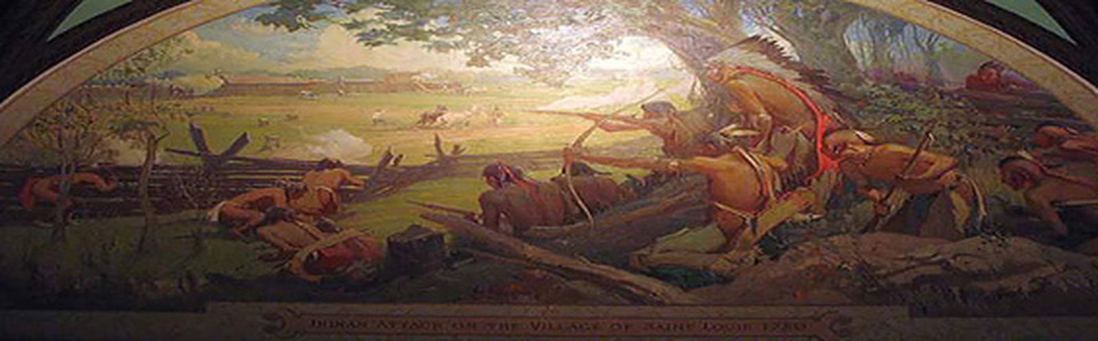 Diorama en el Capitolio de Misuri, ataque a San Luis 1780. / FOTO CEDIDA