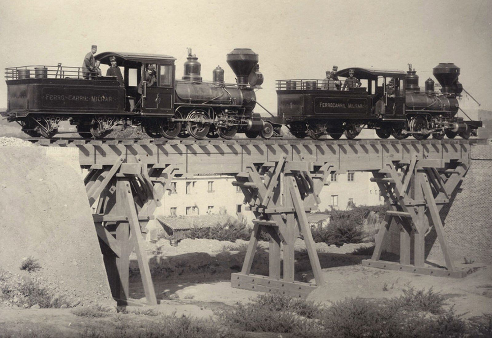 Prueba de resistencia puente 1900. / ARCHIVO IHCM